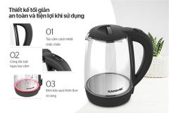 Ấm siêu tốc thủy tinh Sunhouse SHD1215B ảnh 8