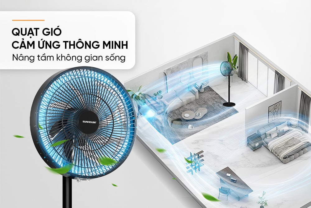 Quạt đứng 8 cánh Sunhouse SHD7346 – ảnh 6