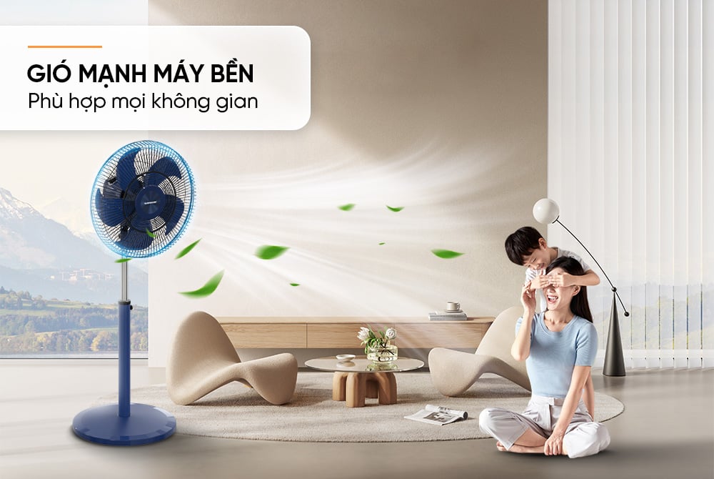 Quạt đứng Sunhouse 5 cánh SHD7382 – ảnh 5