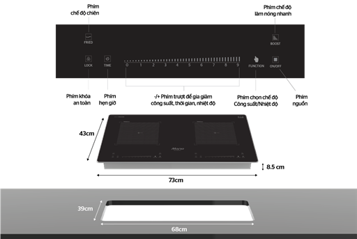 Bếp đôi điện từ Sunhouse Mama MMB666-PLUS – ảnh 7