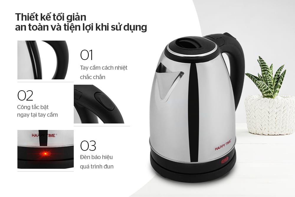 Ấm siêu tốc inox 1.8L happy time HTD1022 – ảnh 6