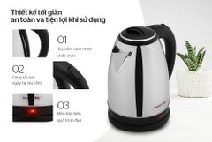 Ấm siêu tốc inox 1.8L happy time HTD1022 ảnh 6