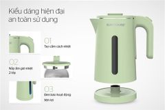 Ấm siêu tốc inox 2 lớp 1.8L Sunhouse SHD1353 ảnh 2
