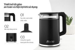 Ấm siêu tốc thủy tinh 1.7L Sunhouse Mama SHD1330 ảnh 3