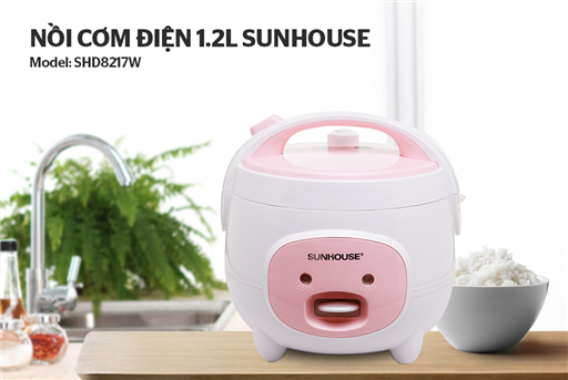 Nồi cơm điện 1.2L Sunhouse SHD8217W