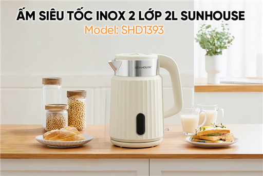 Ấm siêu tốc inox 2 lớp 2L Sunhouse SHD1393 – ảnh 7