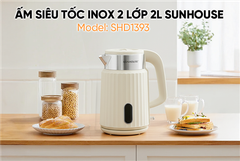 Ấm siêu tốc inox 2 lớp 2L Sunhouse SHD1393 ảnh 7