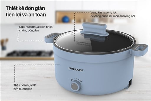 Lẩu điện 3.5L Sunhouse SHD4528 – ảnh 2