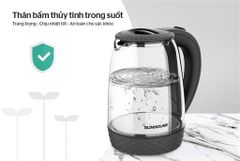 Ấm siêu tốc thủy tinh Sunhouse SHD1215B ảnh 4
