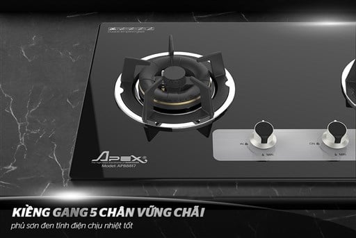 Bếp gas âm kính apex APB8817 – ảnh 5