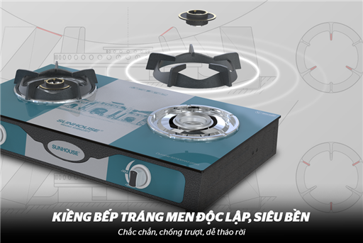 Bếp gas dương kính Sunhouse SHB623PT – ảnh 5