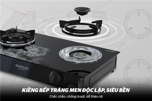 Bếp gas dương kính Sunhouse SHB625PT – ảnh 5