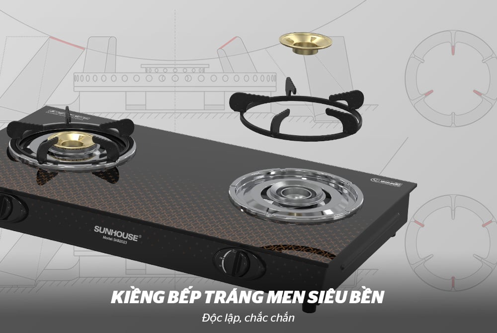 Bếp gas dương kính Sunhouse SHB2023 – ảnh 7