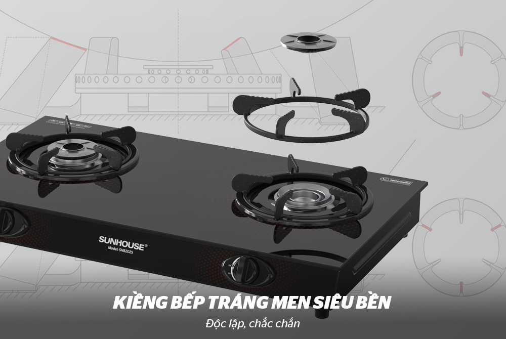 Bếp gas dương kính Sunhouse SHB2025 – ảnh 8
