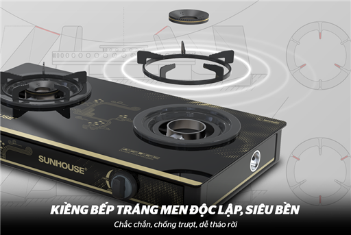 Bếp gas dương kính Sunhouse SHB628PT – ảnh 5