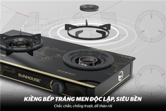 Bếp gas dương kính Sunhouse SHB628PT ảnh 5