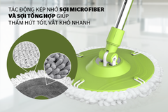 Bộ lau nhà xoay 360 độ Sunhouse thế hệ mới KS-CL260PG ảnh 7