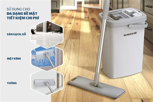 Bộ lau nhà đa năng space saving Sunhouse KS-CL3211PW – ảnh 5