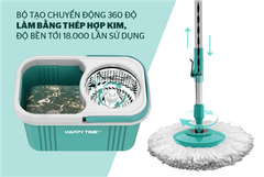 Bộ lau nhà xoay 360 độ happy time KH-CL330S ảnh 5