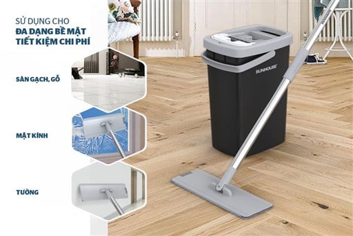 Bộ lau nhà đa năng space saving Sunhouse KS-CL3211PB – ảnh 4