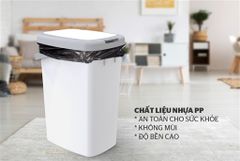 Thùng rác chữ nhật nắp bấm Sunhouse KS-TR12LP ảnh 3