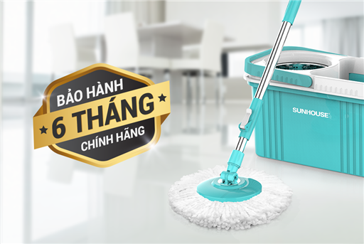 Bộ lau nhà xoay 360 độ Sunhouse KS-CL350PB – ảnh 3