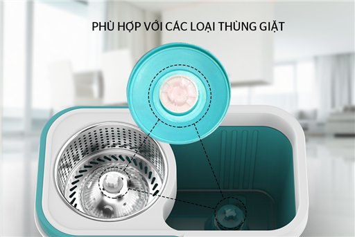 Bộ lau nhà xoay 360 độ Sunhouse KS-CL350PB – ảnh 4