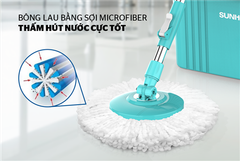 Bộ lau nhà xoay 360 độ Sunhouse KS-CL350PB ảnh 5