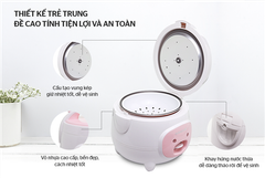 Nồi cơm điện 1.8L Sunhouse SHD8607W ảnh 2