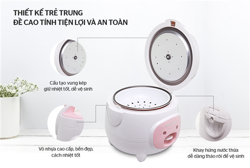 Nồi cơm điện 1.2L Sunhouse SHD8217W – ảnh 2