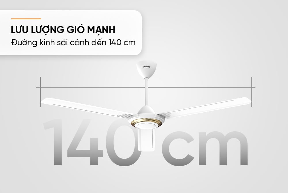 Quạt trần Sunhouse 3 cánh SHD7658 – ảnh 5