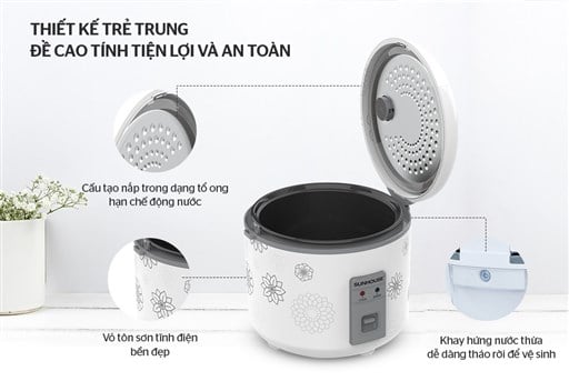 Nồi cơm điện 1.8 l Sunhouse SHD8603 – ảnh 4