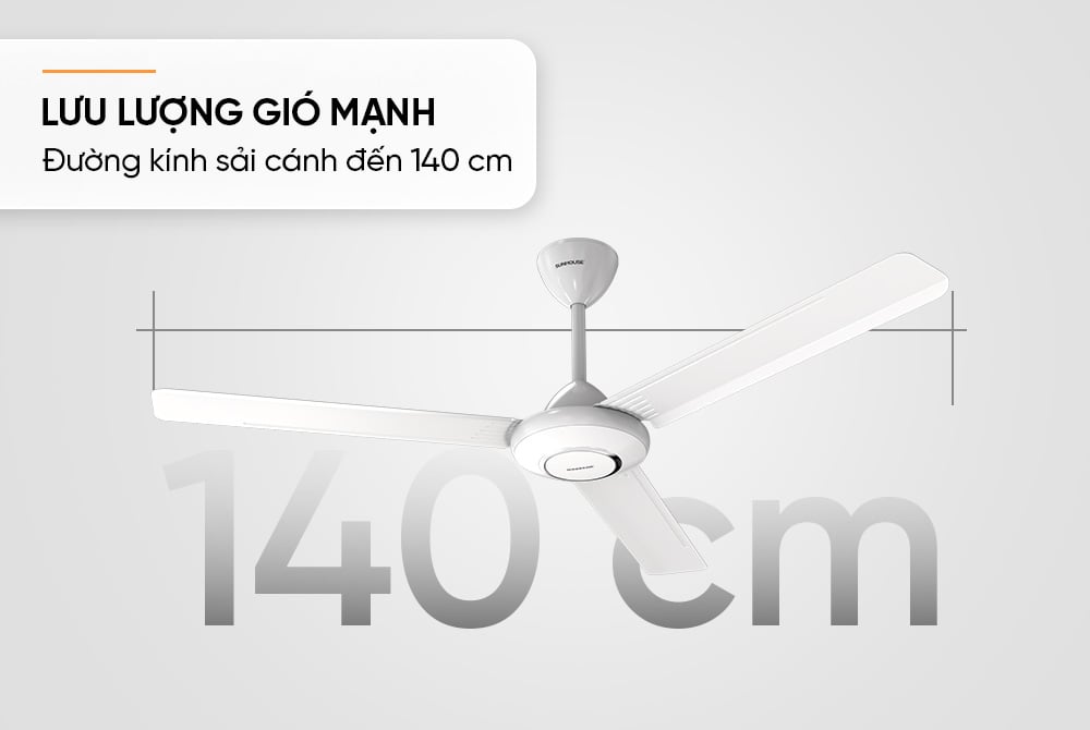 Quạt trần Sunhouse 3 cánh SHD7657 – ảnh 5