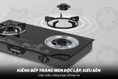 Bếp gas dương kính Sunhouse SHB622PT SHB622PTT ảnh 8