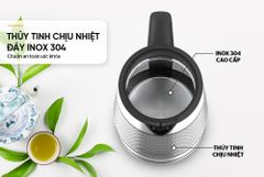 Ấm siêu tốc thủy tinh 1.8L Sunhouse SHD1220 ảnh 7