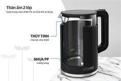 Ấm siêu tốc thủy tinh 1.7L Sunhouse Mama SHD1330 ảnh 4