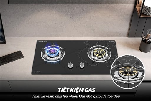 Bếp gas âm kính Sunhouse SHB5515-SG – ảnh 3