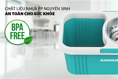 Bộ lau nhà xoay 360 độ Sunhouse KS-CL350PB ảnh 2