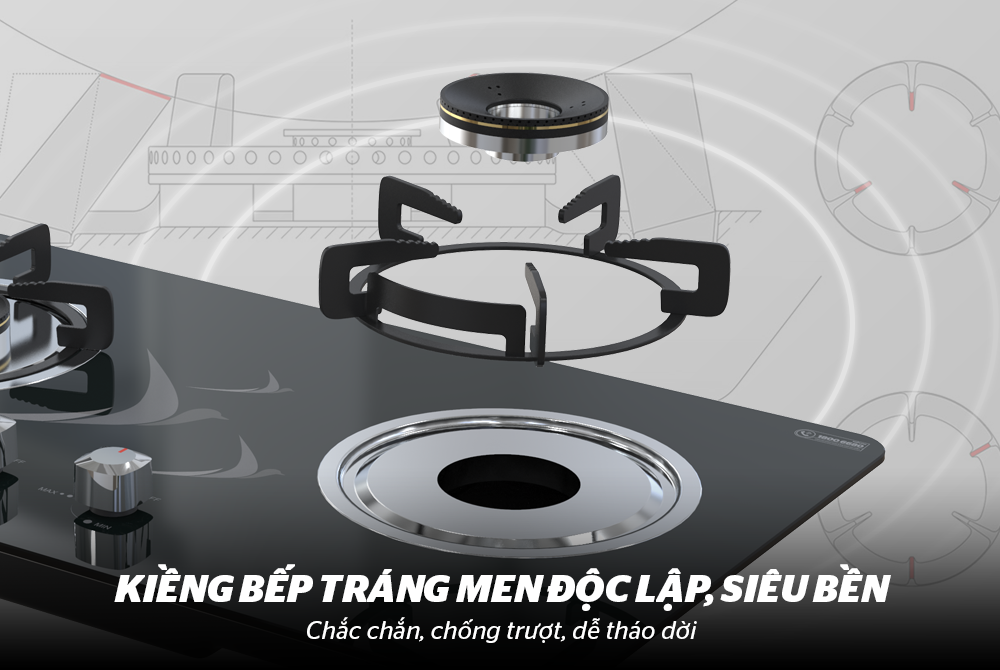 Bếp gas âm kính Sunhouse SHB388PT – ảnh 8