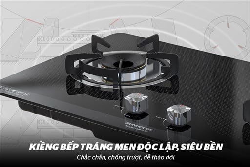 Bếp gas âm kính Sunhouse SHB6630 – ảnh 2