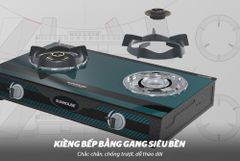 Bếp gas dương kính Sunhouse SHB3339-SG ảnh 8