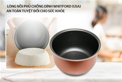 Nồi cơm điện 1.8L Sunhouse SHD8607W ảnh 3