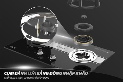 Bếp gas âm kính apex APB8818 – ảnh 6