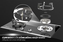 Bếp gas âm kính apex APB8819 ảnh 6