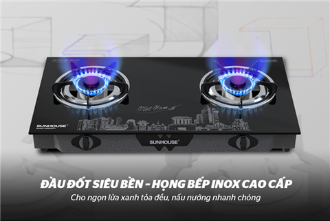 Bếp gas dương kính Sunhouse SHB622PT SHB622PTT