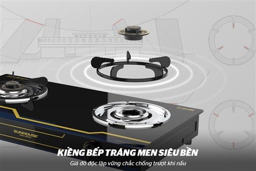 Bếp gas dương kính Sunhouse SHB3210 – ảnh 4