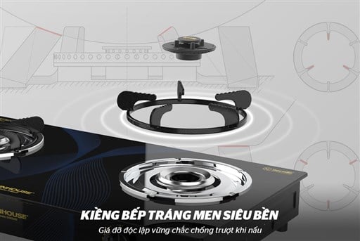 Bếp gas dương kính Sunhouse SHB3215 – ảnh 4
