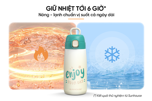 Bình giữ nhiệt trẻ em grippal 420ML Sunhouse KS-TU420GB – ảnh 6