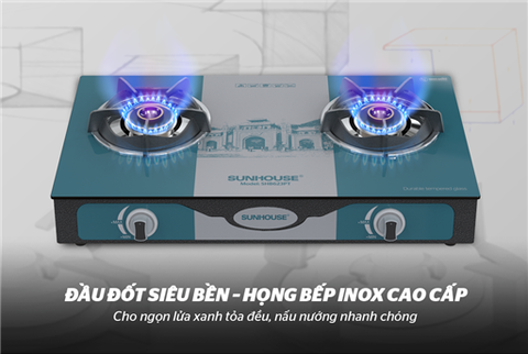 Bếp gas dương kính Sunhouse SHB623PT