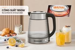 Ấm siêu tốc thủy tinh 1.8L Sunhouse SHD1220 ảnh 8